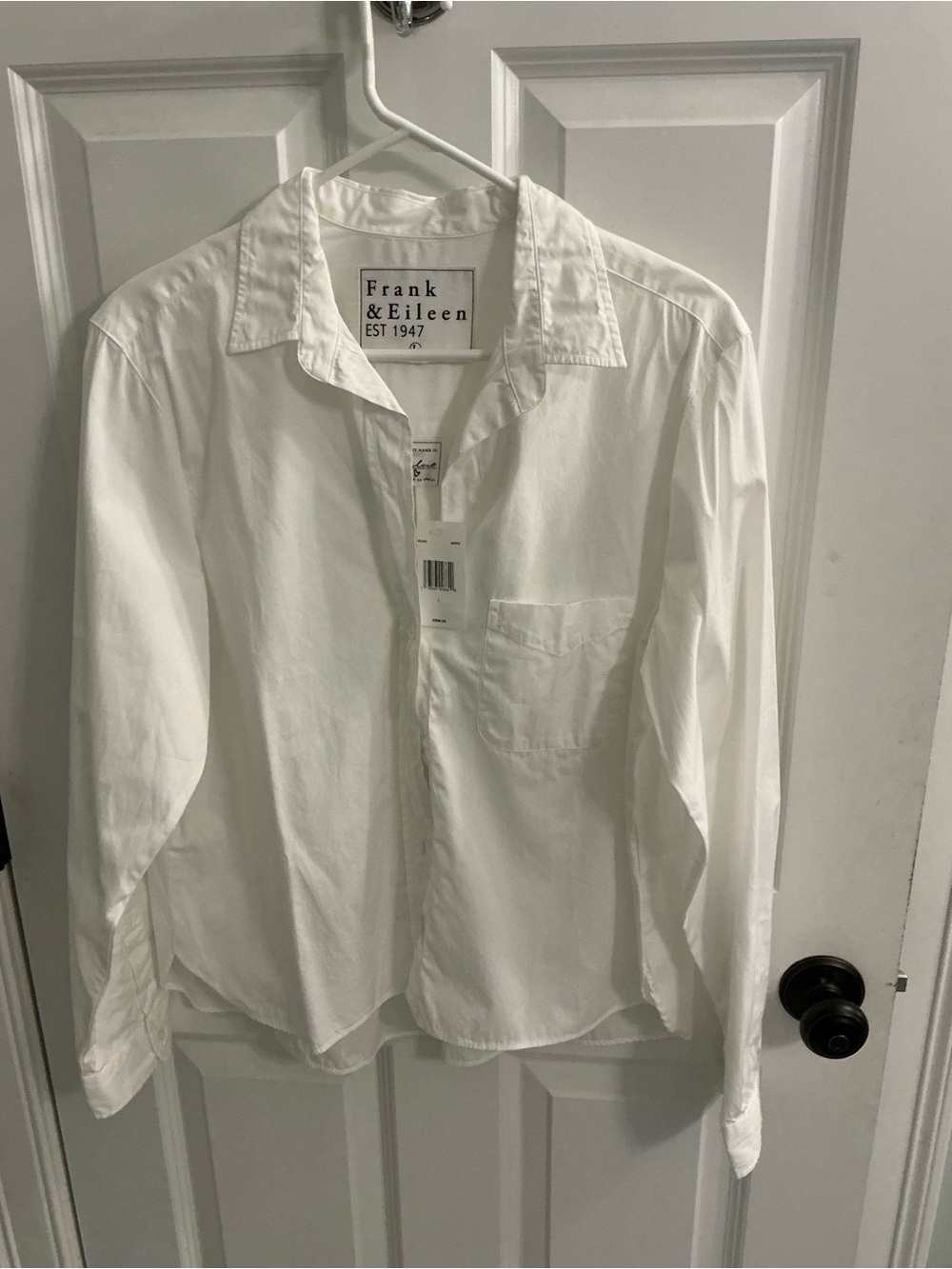 NWT Frank & Eileen white Silvio button up shirt sz large - Picture 2 of 4